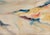 Abstract ethereal beach by Virginia artist Arthur Sembler (1911/12-1979). Watercolor on artist board, signed lower right....