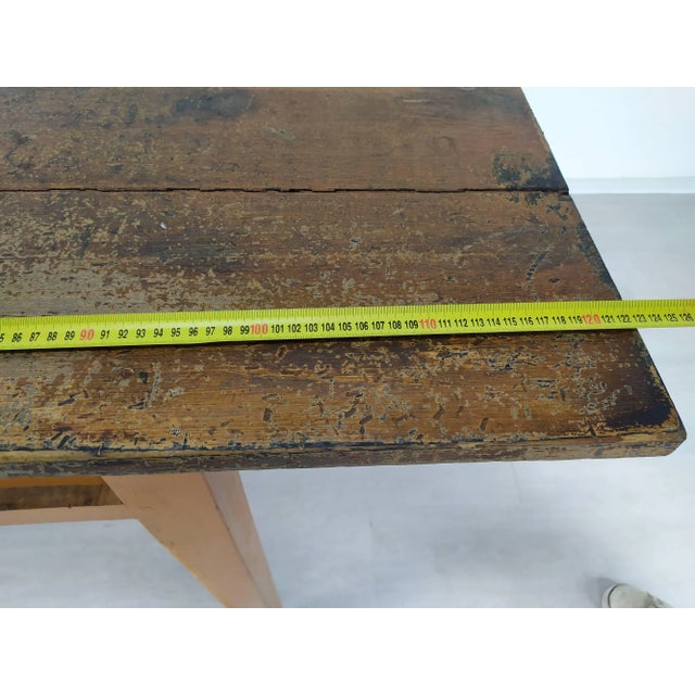 Rustic Farmhouse Worktable For Sale - Image 14 of 18