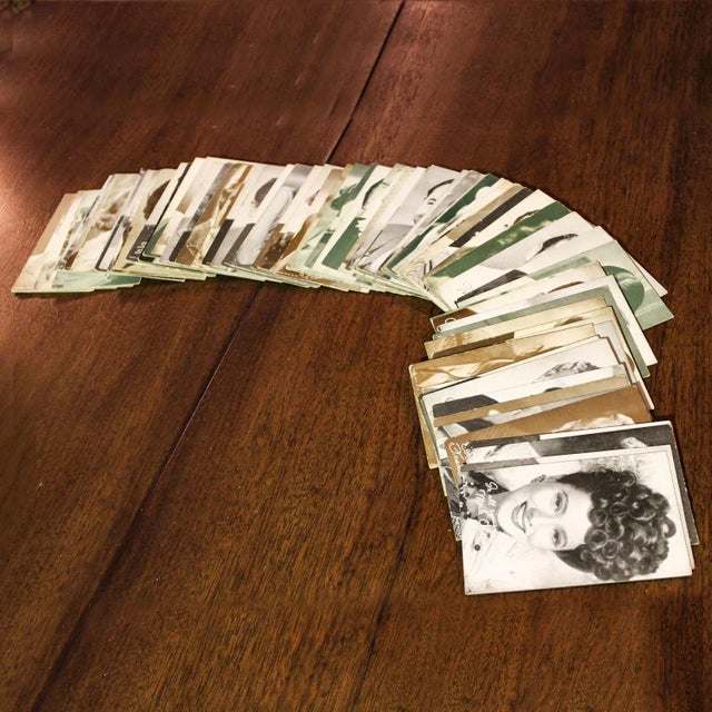 1930’s-1950’s Collection of 95 Vintage Movie Star Penny Arcade or Exhibit Trading Cards Wall Decor For Sale - Image 12 of 12