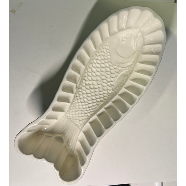 Mid-20th century kitchenware, this fish was made by the German manufacturer Waechtersbach, historically known for high-...