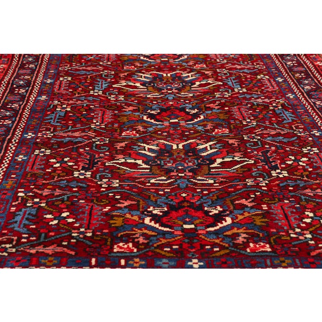 Early 20th Century Antique Persian Heriz Rug Runner, 03'03 X 11'01 For Sale - Image 5 of 10