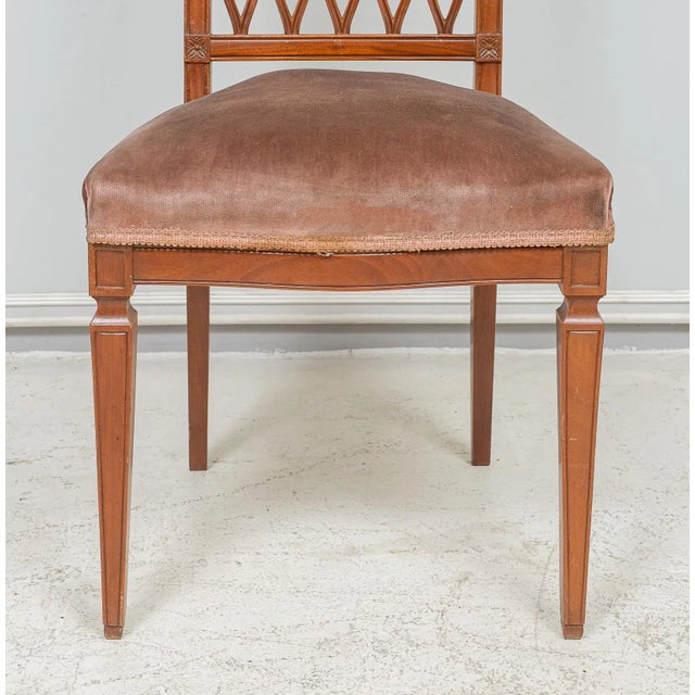 Late 19th Century Set of Eight Continental Dining Chairs in the Neoclassic Manner For Sale - Image 5 of 11