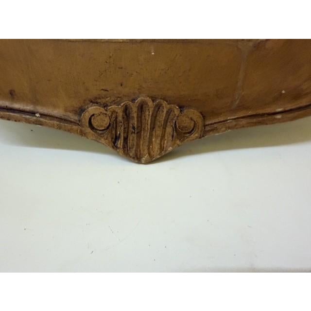 28" Vintage French Provincial Carved Wood Display Plaque or Lavabo Backing For Sale - Image 10 of 15
