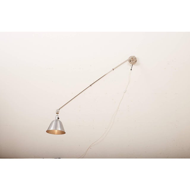 Metal Adjustable Telescopic Wall or Ceiling Lamp in Painted & Chromed Metal by Johan Petter Johansson for Triplex Fabriken For Sale - Image 7 of 17