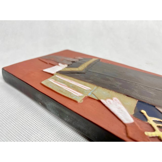 Czech Ceramic Relief Tile with Musketeer from Keramo Vršovice, 1960s For Sale - Image 6 of 8