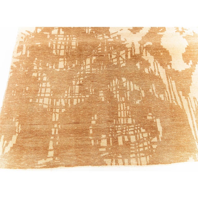 Early 21st Century Contemporary Abstract Indian Flat Weave Rug by Doris Leslie Blau For Sale - Image 5 of 8