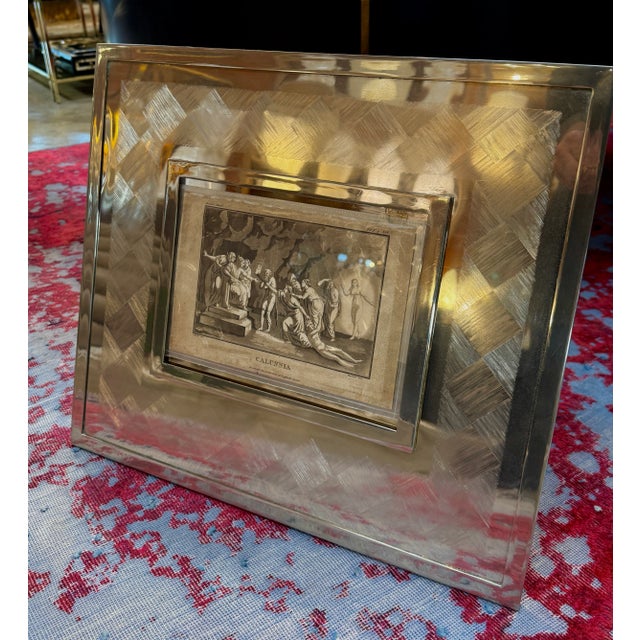 Italian Silver Photo Frame From the 1960s For Sale - Image 9 of 10
