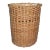 Antique Tall Splint Oak Woven Cane Gathering Basket For Sale