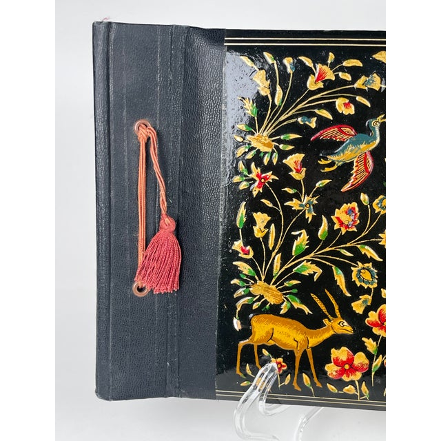 Persian A Persian Hand Painted Polychromed Photo Album For Sale - Image 3 of 9