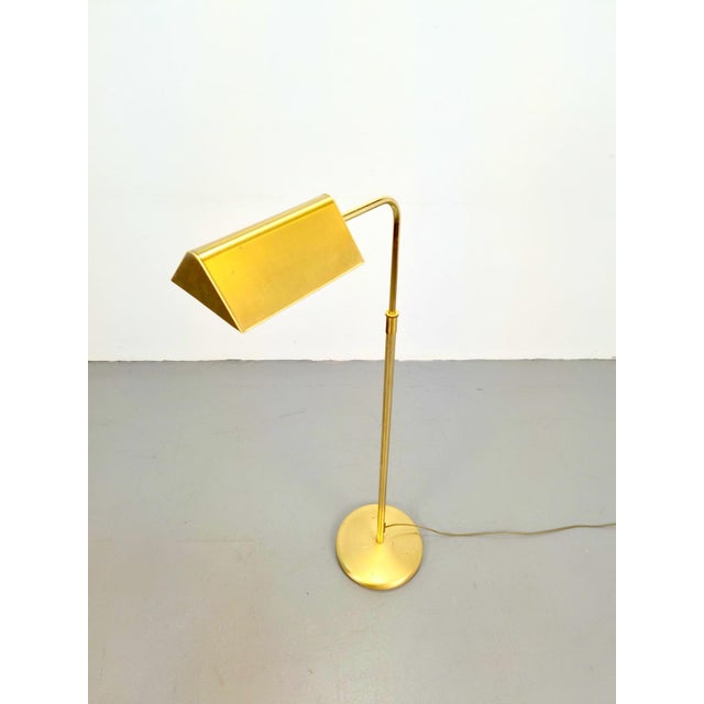 Metal Adjustable Floor Lamp in Brass, 1970s For Sale - Image 7 of 8