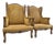 Wood Pair of Custom Wingback Armchairs in Pictorial Avian Upholstery For Sale - Image 7 of 17