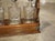 19th Century 3-Bottle English Oak and Silver Plated Locking Decanter Set For Sale - Image 15 of 18