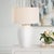 The Adelaide Table Lamp Is A Classic Yet Timeless Design That Features An Oversized Chalk White Ceramic Base Accented By...