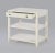 Rustic Classic Rustic White Wide Side Table For Sale - Image 3 of 5