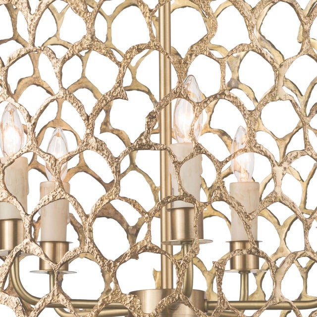 Regina Andrew Cabana Chandelier Brass For Sale - Image 4 of 6