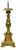 Metal Antique Brass Altar Candlestick from Unbekannt, 1890s For Sale - Image 7 of 7