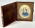 Antique Miniature Portrait Painting of Woman in Original Presentation Case The case measures approx. 2 3/8 inches X 2 7/8...
