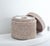 2020s Artifacts Rattan Round Single Tissue Roll Box in White Wash For Sale - Image 5 of 6