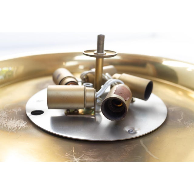 Orrefors Brass Wall Lamp by Fagerlund for Lyfa, 1960s For Sale - Image 11 of 18