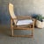 Indoor Outdoor Woven Rope Teak Wood Lounge Chair With Cushion For Sale - Image 10 of 13