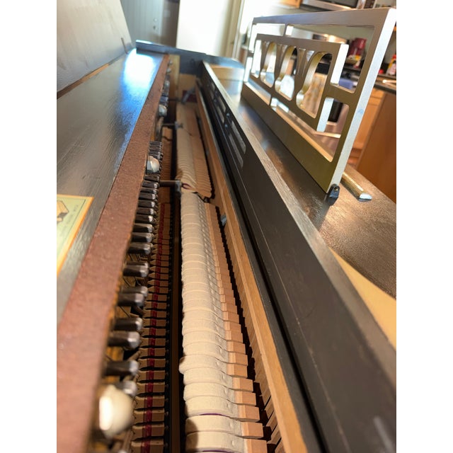 1957 Stunning Custom Charcoal & Gold Everett Piano | Mid-Century / Hollywood Statement Piece For Sale In Portland, OR - Image 6 of 9