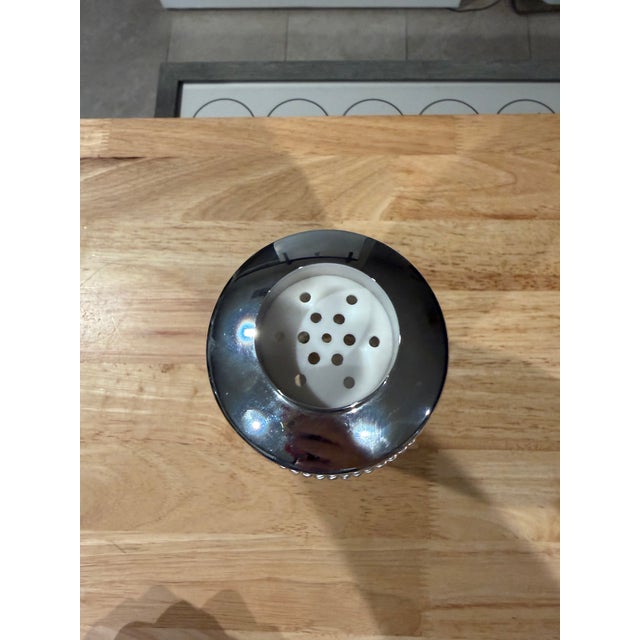 1960s Mid Century Modern Chrome and Glass Martini Shaker For Sale - Image 9 of 9