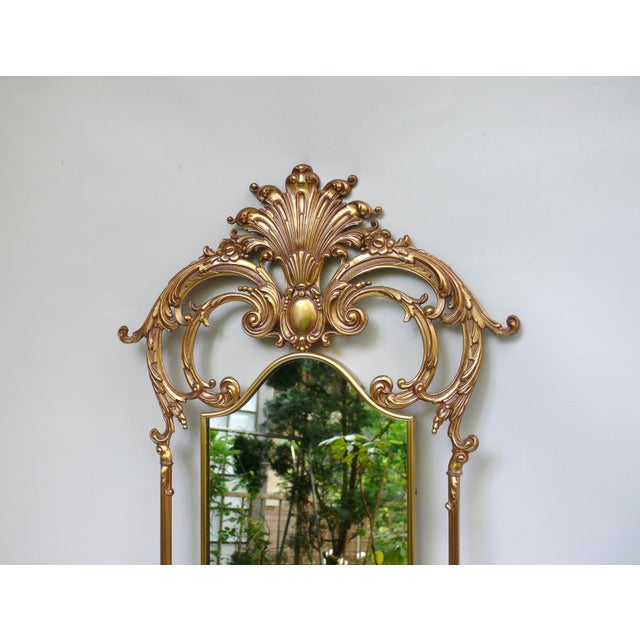 Hollywood Regency Louis XV Style Wall Mirror, France, 1970s For Sale - Image 3 of 18