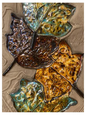 Ceramic Relief Tile by Aimo Nietosvuori for JIE Gantofta, Sweden, 1970s