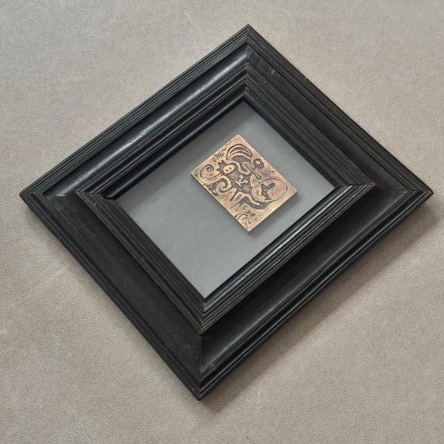 Gold Joan Miró, Laurels Number One Relief, 20th Century, Patinated Bronze For Sale - Image 8 of 12