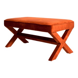 Billy Baldwin Style Long "X" Bench For Sale