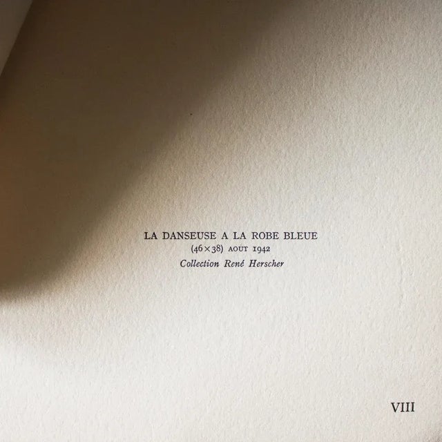 Henri Matisse 1946 After Henri Matisse, "The Dancer in the Blue Dress" First Edition Parisian Period Lithograph For Sale - Image 4 of 8