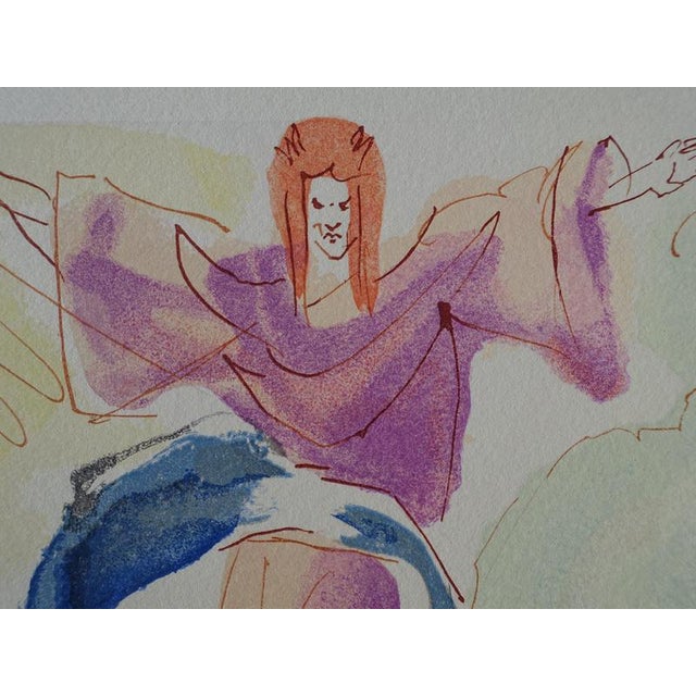 Modern Salvador Dali, The First Sky, Woodcut For Sale - Image 3 of 6