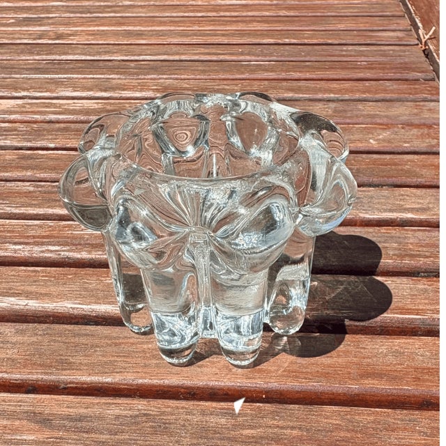 Mid-Century Modern French Glass Candleholders, 1970s, Set of 6 For Sale - Image 4 of 7