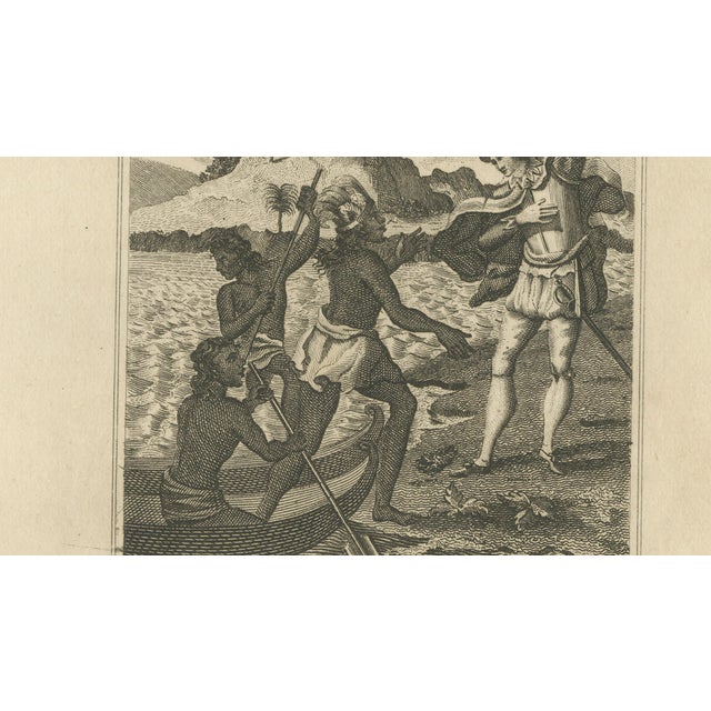 Patrick Maguire, Captain Davis's First Interview with the North American Indians, 1815, Engraving For Sale - Image 7 of 10