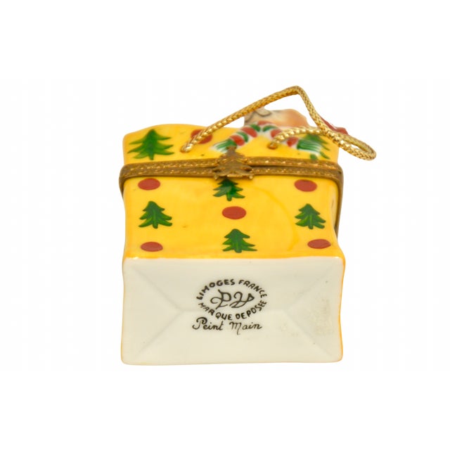 Limoges Christmas Gift Bag Accent Box For Sale In Chicago - Image 6 of 6