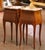 Pair Mid-Century French Louis XV Marquetry Bedside Tables With Marble Tops For Sale - Image 11 of 11