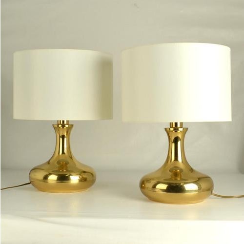 1970s Brass Table Lamps, 1970s, Set of 2 For Sale - Image 5 of 8