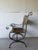 Late 20th Century Late 20th Century Leather and Iron Scroll Dining Arm Chairs For Sale - Image 5 of 12