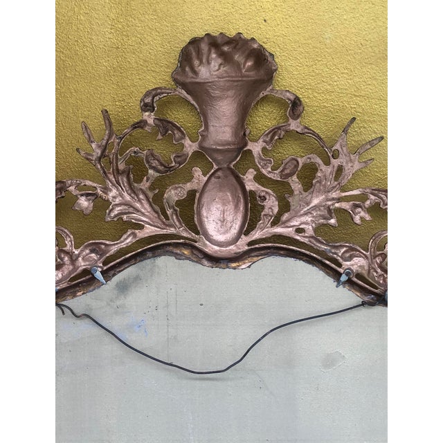 Baroque Style Mirror in Brass, Italy, 20th Century For Sale - Image 16 of 18