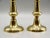 Antique English Brass Candlesticks, a Pair For Sale - Image 4 of 7