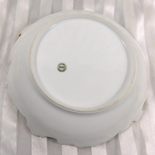 1920s Leonard Vienna Austria Pale Green Serving Bowl For Sale - Image 4 of 5