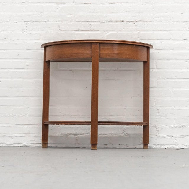 Vintage Dutch Oak Console Table, 1930s For Sale - Image 10 of 14