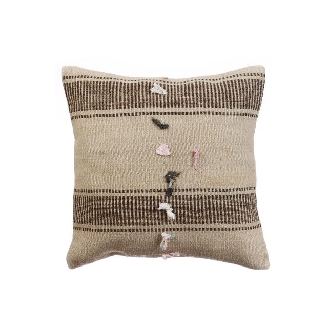 Modern Turkish Kilim Pillow Cover For Sale - Image 4 of 4