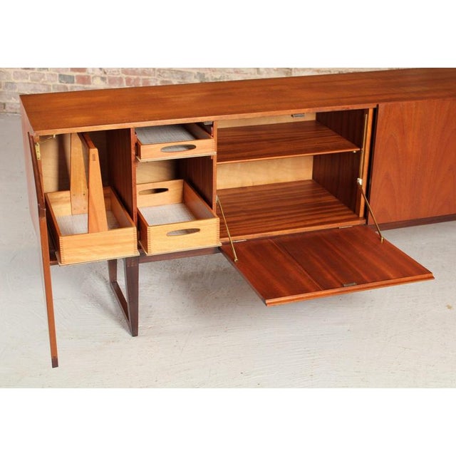 Long Mid-Century Monza Sideboard in Teak by Everest for Heals, 1960s For Sale - Image 6 of 16
