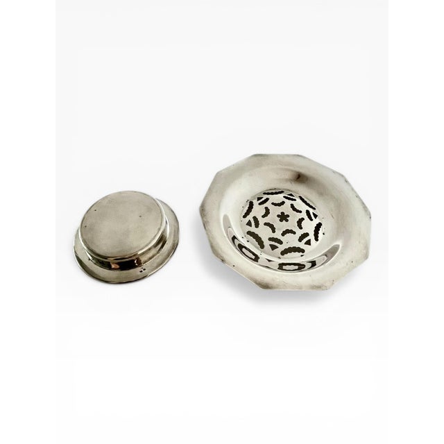 Metal Vintage French Silver Plate Coquillor Butter Press by Jules Lorillon For Sale - Image 7 of 13