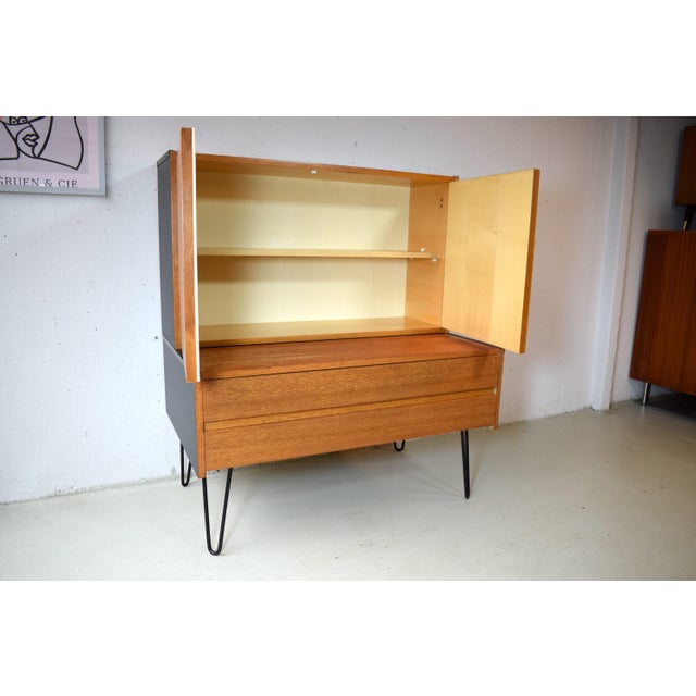 Two-Piece Teak Cabinet by Omnia, 1960s For Sale - Image 4 of 9