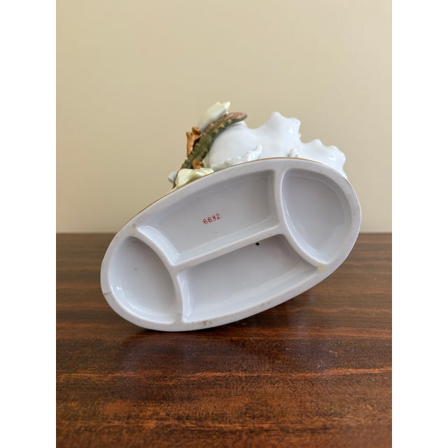 Neoclassical Porcelain Compotes With Putti & Gold Gilt Greek Key Border, Pair For Sale - Image 15 of 15