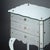 1940s Art Deco Period French Mirrored Side Table, Engraved, Circa 1940 For Sale - Image 5 of 9