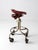 Vintage Industrial Rolling Stool With Cast Iron Tractor Seat For Sale - Image 12 of 18