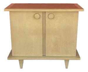 1950s Merton Gershun for American of Martinsville Cork Top Bar Server Cabinet